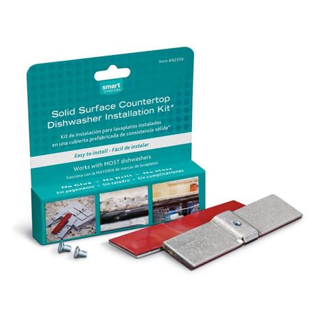 smart choice solid surface countertop dishwasher installation kit